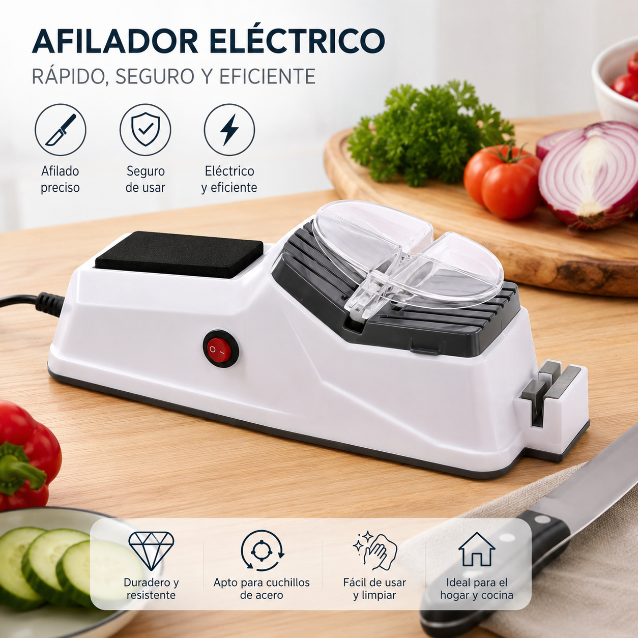 Afilador Eléctrico con Cubierta