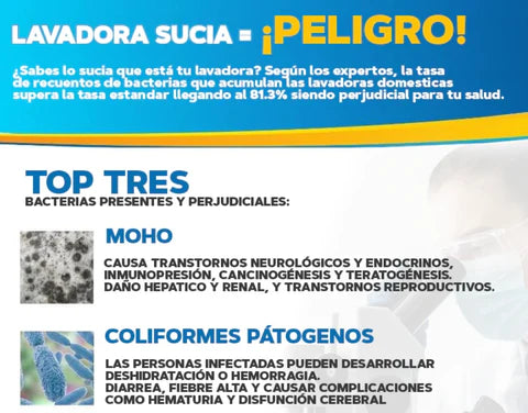 Pastillas Efervescentes para Lavadora