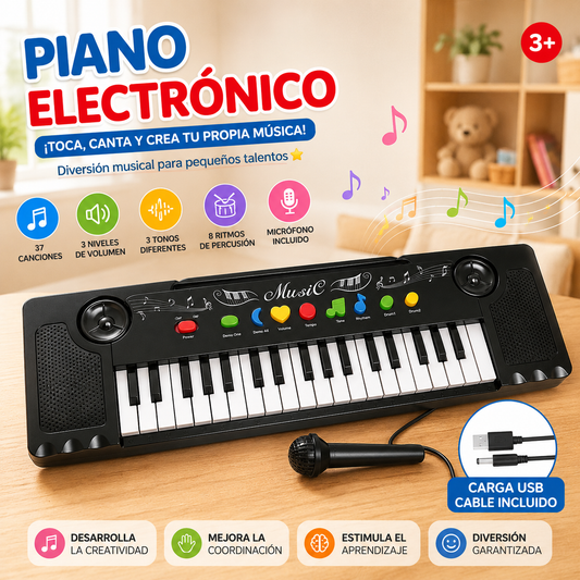 Piano para Niños con Micrófono