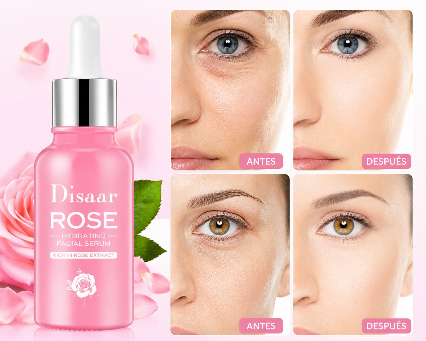 SERUM DE ROSAS CON ACIDO HIALURONICO