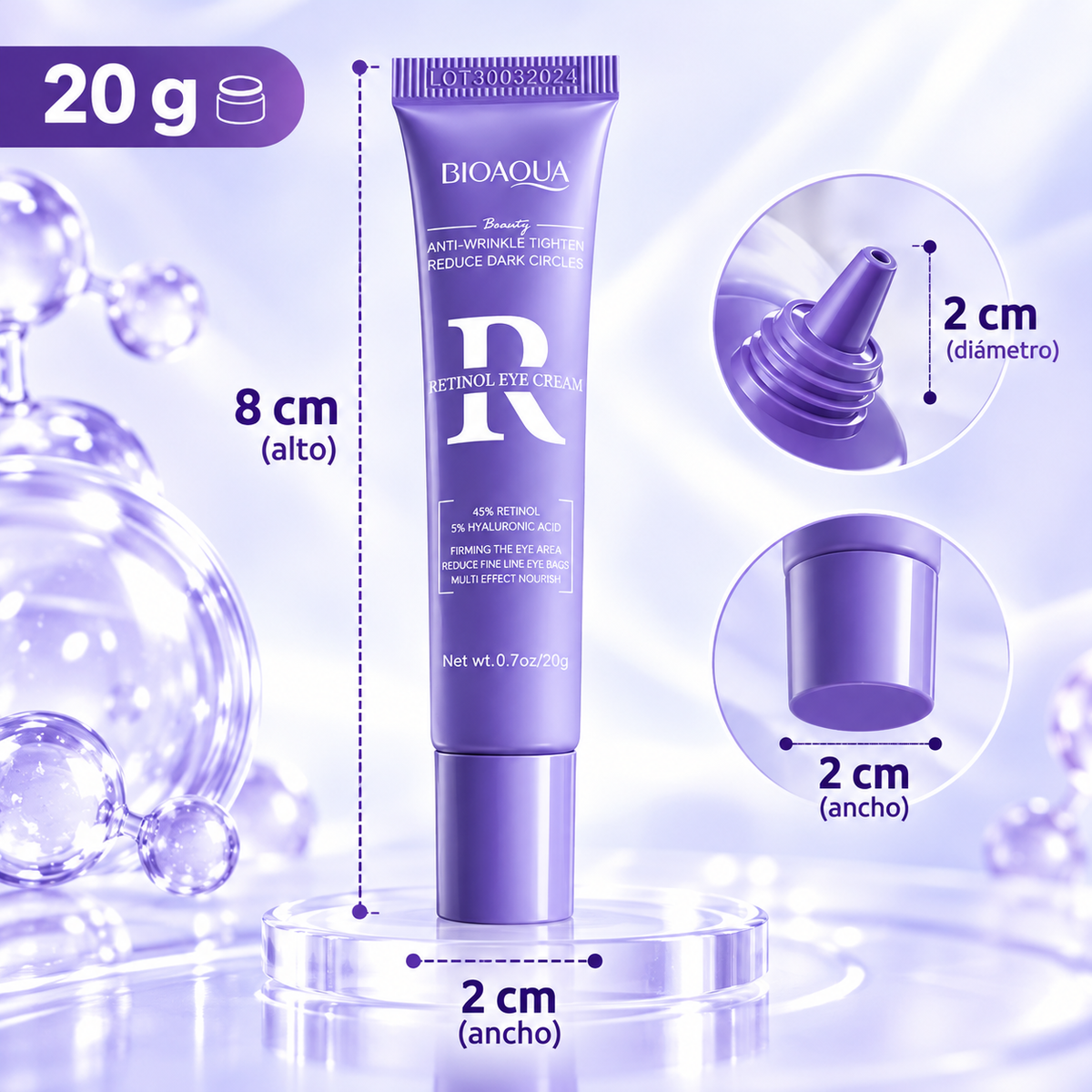 Crema Contorno de Ojos Anti-Cansancio Pack x2