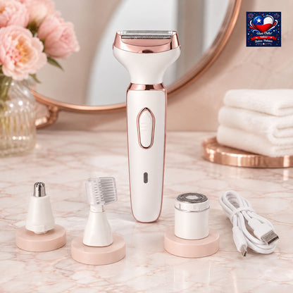 Depiladora Facial y Corporal 4en1 – Recargable