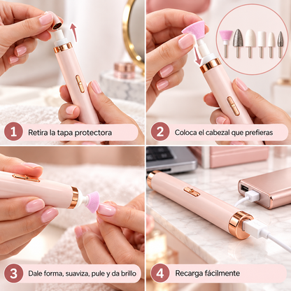 Pulidor de Uñas Recargable 3 en 1
