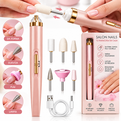 Pulidor de Uñas Recargable 3 en 1
