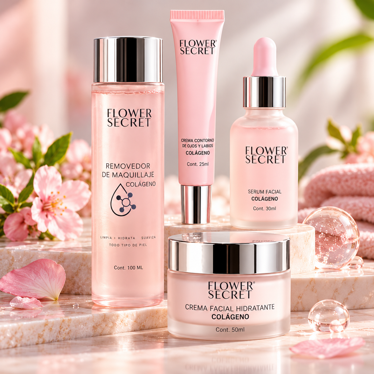 Hidratante Facial Con Colágeno Pack 4.