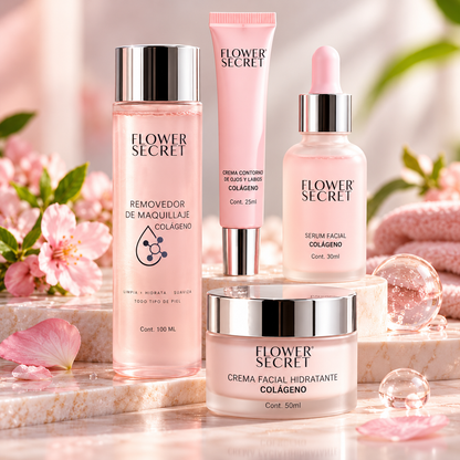 Hidratante Facial Con Colágeno Pack 4.