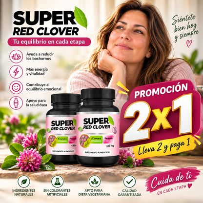 Super Red Clover   ¡Lleva 2 y pagas 1!
