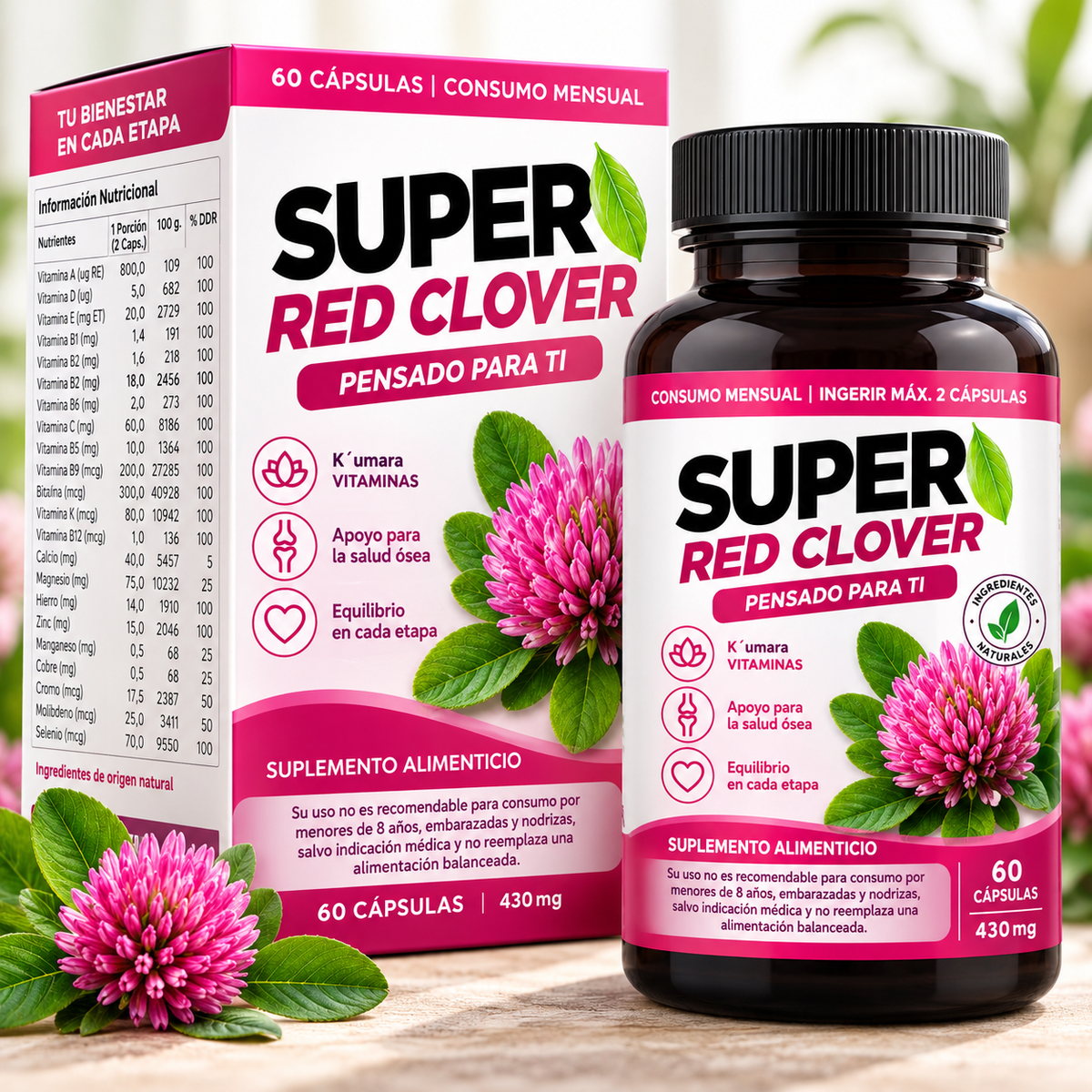 Super Red Clover   ¡Lleva 2 y pagas 1!