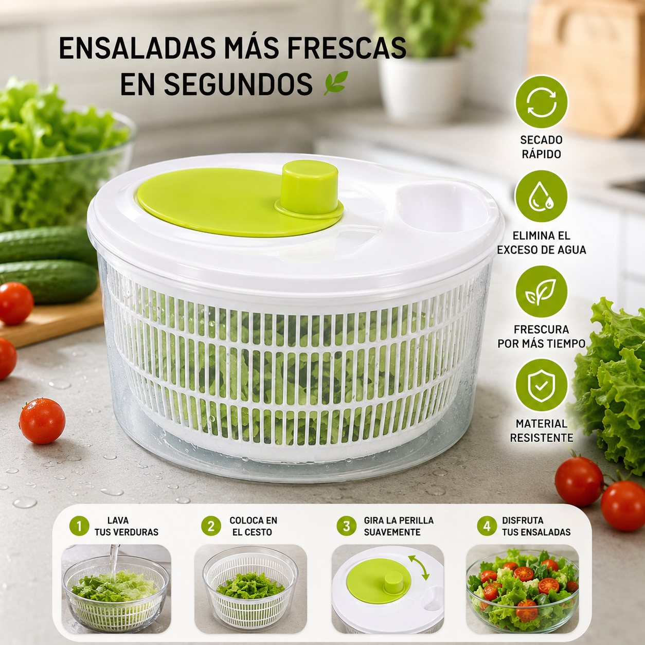 Centrifuga Verduras Secador