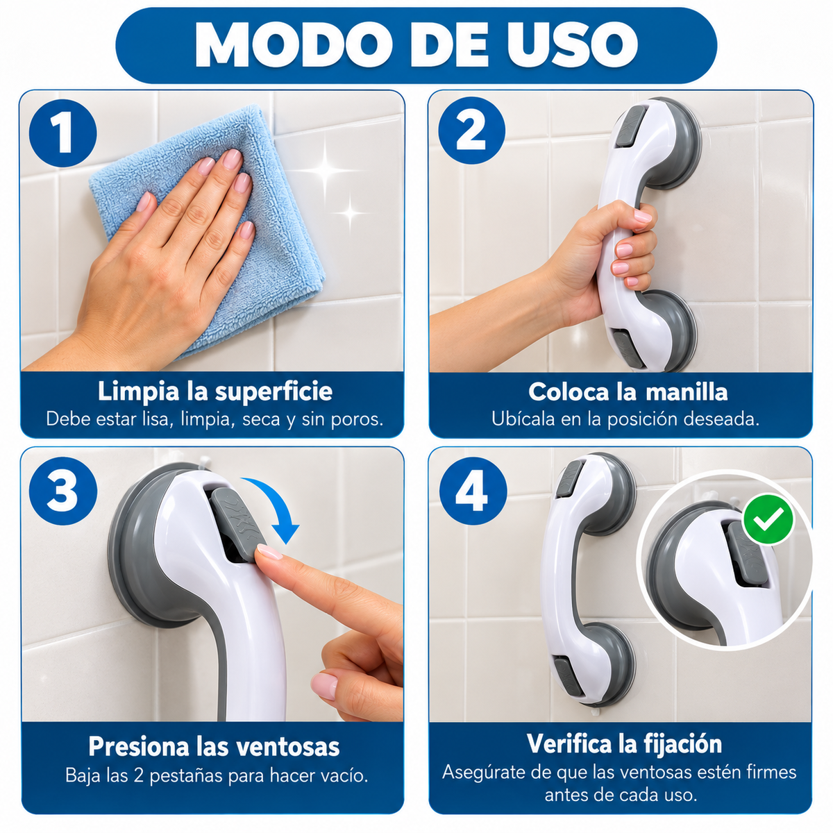 Manilla de Apoyo con Ventosas