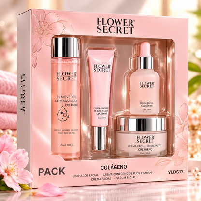 Hidratante Facial Con Colágeno Pack 4.